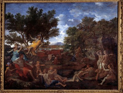 Apollo in Love with Daphne by Nicolas Poussin