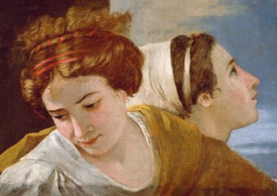 The Adoration of the Golden Calf (Detail) by Nicolas Poussin