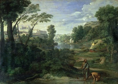 Landscape with Diogenes by Nicolas Poussin