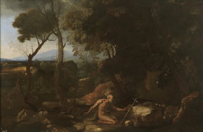 Landscape with Saint Paul the Hermit by Nicolas Poussin