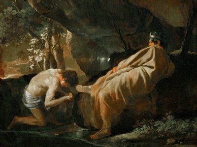 Midas at the Source of the River Pactolus by Nicolas Poussin