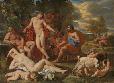 Midas and Bacchus by Nicolas Poussin
