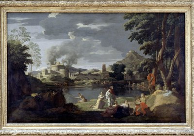 Orpheus and Eurydice by Poussin, Louvre Museum by Nicolas Poussin