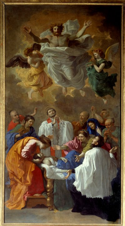 Saint Francois Xavier Reviving the Daughter of a Resident of Cangoxima in Japan by Nicolas Poussin