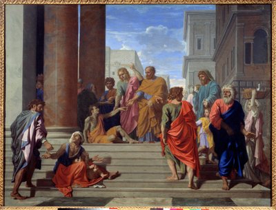 Saint Peter and Saint John Healing the Lame by Nicolas Poussin