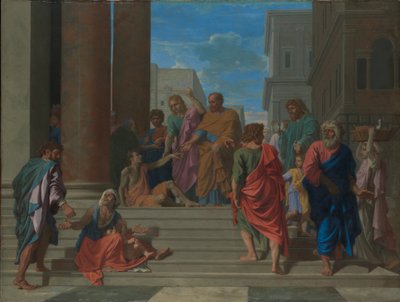 Saints Peter and John Healing the Lame Man by Nicolas Poussin