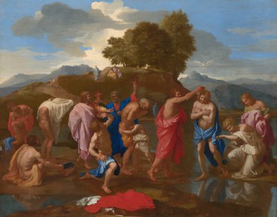 The Baptism of Christ by Nicolas Poussin