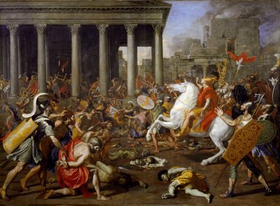 The Destruction of the Temples in Jerusalem by Titus by Nicolas Poussin