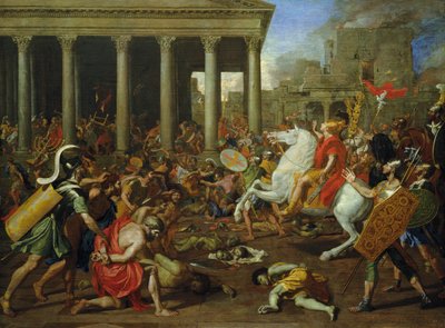 The Destruction of the Temples in Jerusalem by Titus, c.1638/39 by Nicolas Poussin