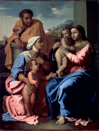 The Holy Family with John the Baptist and Saint Elizabeth, 1644-1655 by Nicolas Poussin