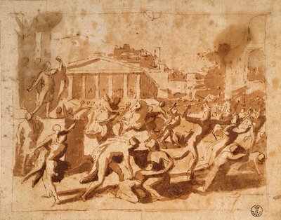 The Rape of the Sabine Women by Nicolas Poussin