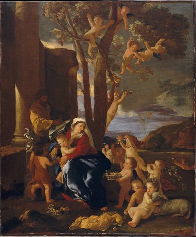 The Rest on the Flight into Egypt by Nicolas Poussin