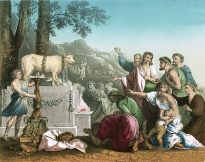 The Worship of the Golden Calf by Nicolas Poussin