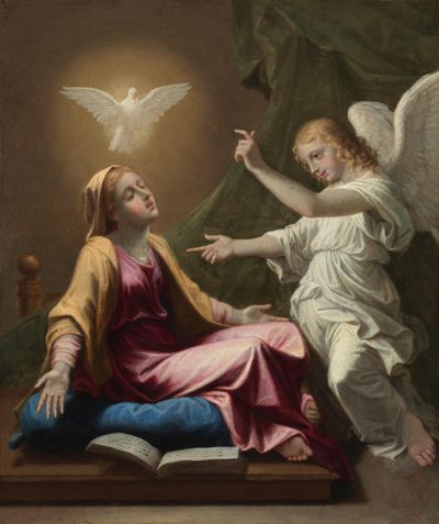 Annunciation by Nicolas Poussin