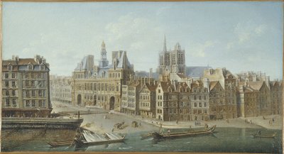 Hôtel de Ville and Place de Grève (now Place de l