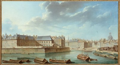 The eastern tip of the Île Saint-Louis, with Hôtel de Bretonvilliers and Hôtel Lambert by Nicolas Raguenet
