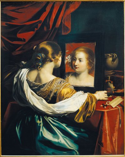 Vanity, Woman at the Mirror by Nicolas Regnier
