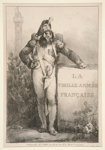 Frontispiece for the Series La Vieille Armee Francaise by Nicolas Toussaint Charlet