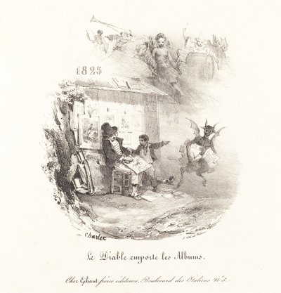 The Devil Runs Off with the Lithograph Albums by Nicolas Toussaint Charlet