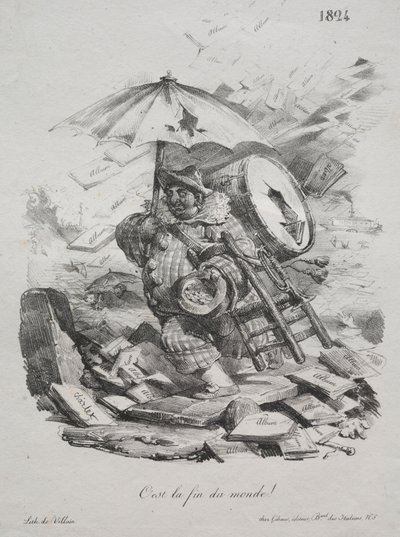 Lithographic Sketches: It is the End of the World! (frontispiece) by Nicolas Toussaint Charlet
