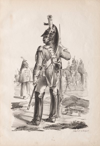 Military Costumes: Grenadier of the Royal Guard by Nicolas Toussaint Charlet