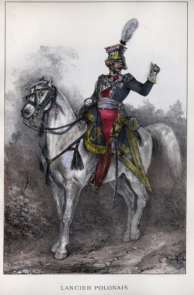 Officer Polish Lancers of the Imperial Guard by Nicolas Toussaint Charlet