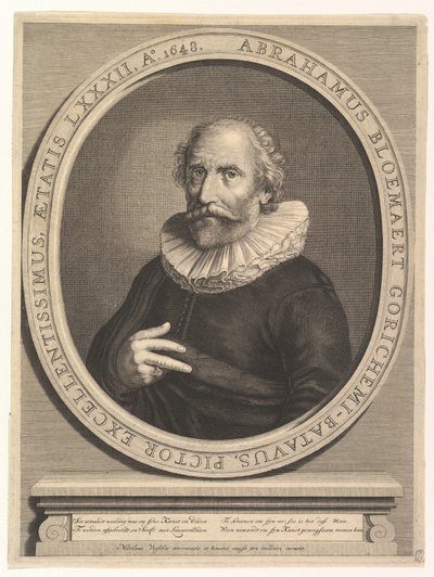 Portrait of Abraham Bloemaert, 17th century by Nicolas Visscher