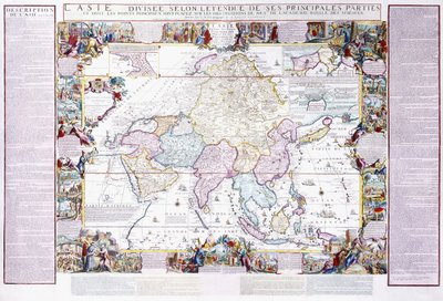 Map of Asia by Nicolas de Fer