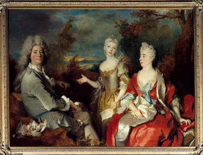 Family portrait formerly known as portrait of the painter, his wife and daughter by Nicolas de Largillière