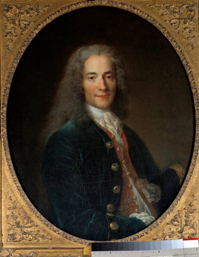 Portrait of Francois Marie Arouet dit Voltaire (1694-1778) at the age of 24 (1718) by Nicolas de Largillière
