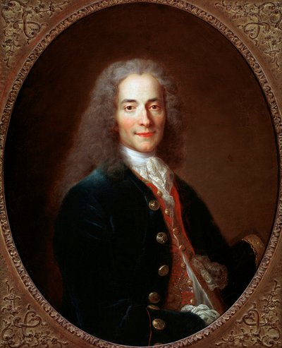 Portrait of the French writer and philosopher Voltaire, after 1718 by Nicolas de Largillière