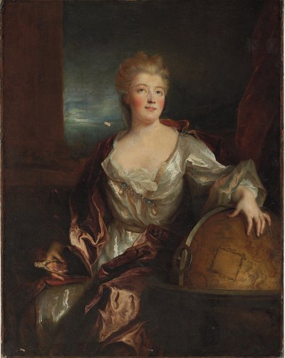 Portrait of Gabrielle Emilie le Tonnelier de Breteuil, Marquise du Chatelet by Nicolas de Largillière