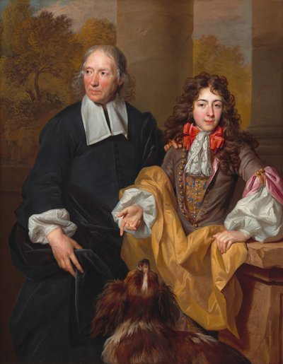 Portrait of a Young Man and His Tutor, 1685 by Nicolas de Largillière