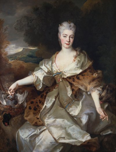 Portrait of the Countess of Noirmont as Diana by Nicolas de Largillière
