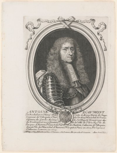 Portrait of Antoine d by Nicolas de Larmessin