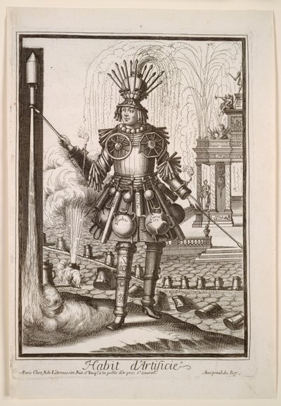 Fanciful Costumes: Costume of the Fireworks Maker by Nicolas de Larmessin II