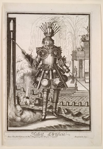 Fanciful Costumes: Costume of the Fireworks Maker, c. 1690 by Nicolas de Larmessin II