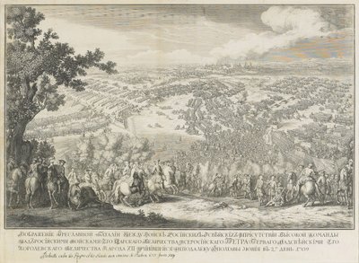 The Battle of Poltava on 27 June 1709 by Nicolas de Larmessin II