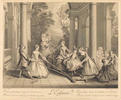 Childhood by Nicolas de Larmessin IV after Nicolas Lancret