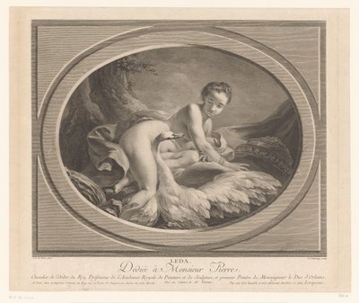 Leda and the Swan by Nicolas de Launay (goudsmid)
