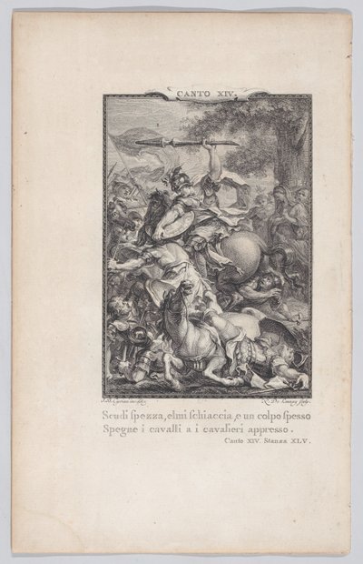 Canto 14, Stanza 45, from Orlando Furioso by Nicolas de Launay