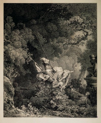 The Lucky Opportunities of a Swing, 1782 by Nicolas de Launay