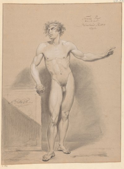 Standing male nude, front view (2nd prize 1796) by Nicolaus Ritter jr.