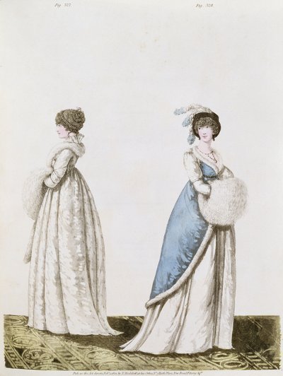 Afternoon dresses figs. 327 and 328 from Nikolaus Heideloff