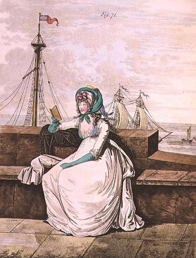 Morning dress, fig. 71 from Nikolaus Heideloff