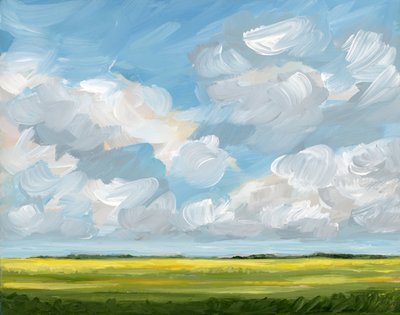 Vast Sky Yellow Field by Nicole Walsh