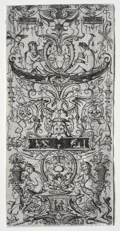 Ornament Panel Inscribed Victoria Augusta, c. 1507 by Nicoletto da Modena