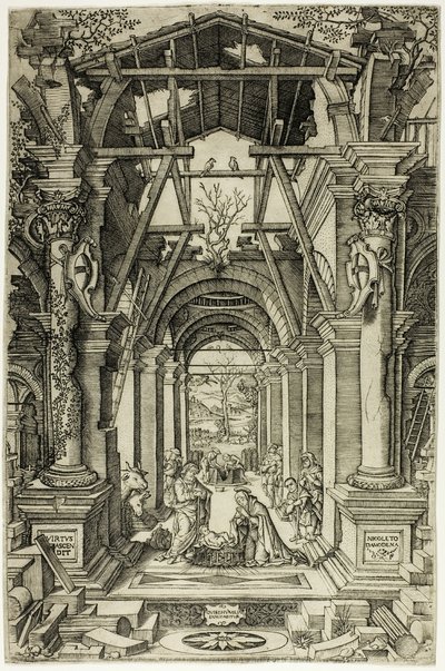 The Nativity and the Adoration of the Shepherds by Nicoletto da Modena