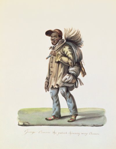 George Cousin, the Patent Chimney Sweep Cleaner by Nicolino Calyo