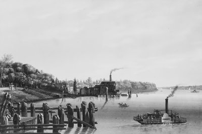 View of Hoboken Taken from the Ferry by Nicolino Calyo